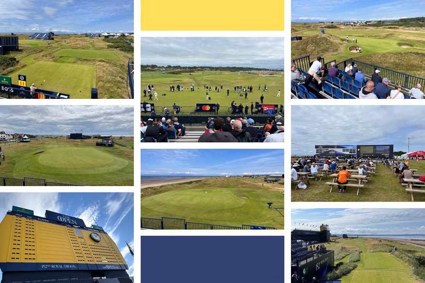 I walked the British Open course at Royal Troon to find the best viewing points for spectators.