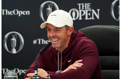 Rory McIlroy at his British Open press conference at Royal Troon.