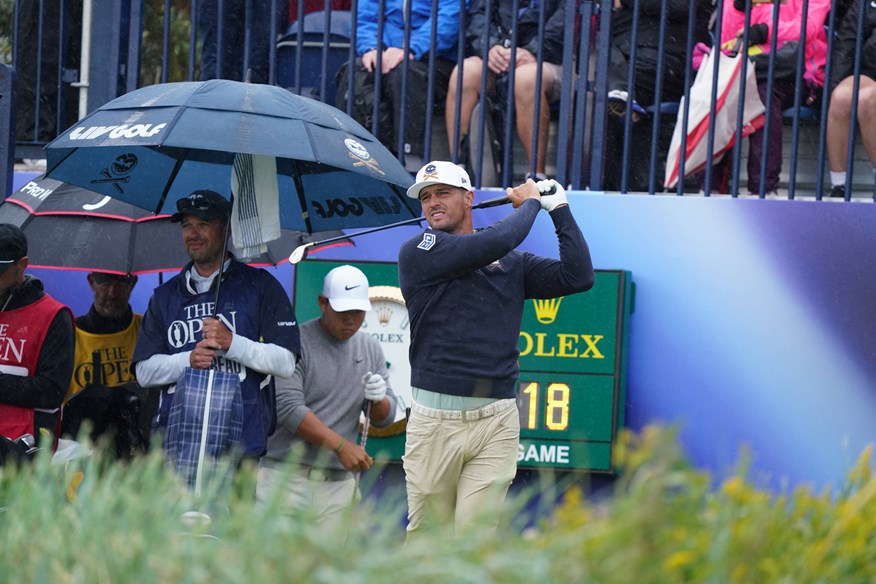 US Open Champion Bryson DeChambeau shot five over in his opening round at Royal Troon