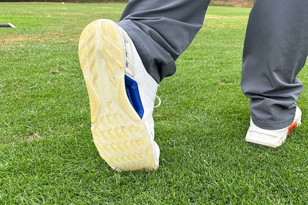 The sole on the Eccos has incredible traction from the fairways and rough, in any weather