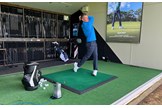 TG test pro Neil Wain hitting driver