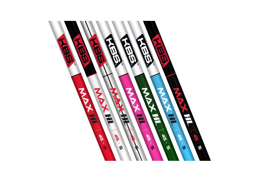 The seven colours of the KBS max HL driver shaft