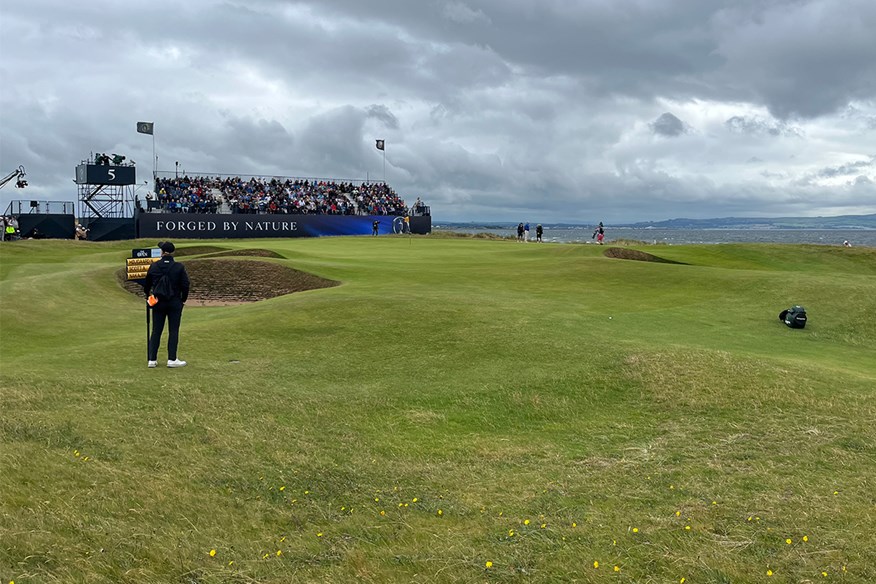 Inside the ropes near the 5th Green at Royal Troon