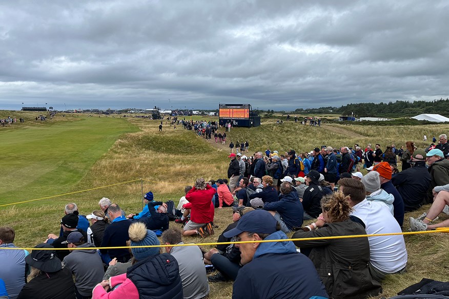 View from in the ropes at Royal Troon by the 7th tee