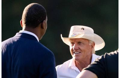 LIV Golf CEO Greg Norman attends the British Open