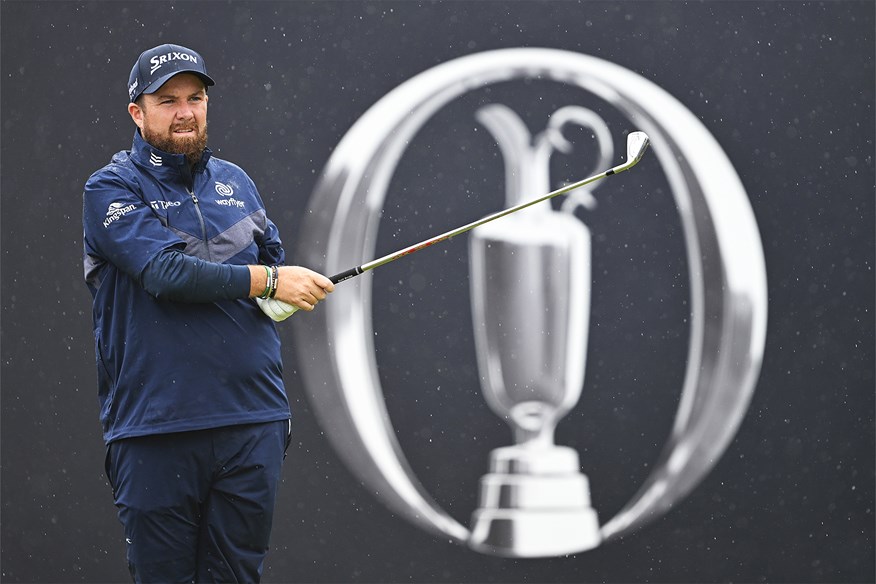 Shane Lowry started the third round at Troon with a two-shot lead.