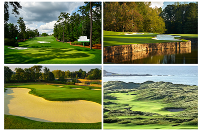 Let's look at the courses that will host a golf major in 2025.