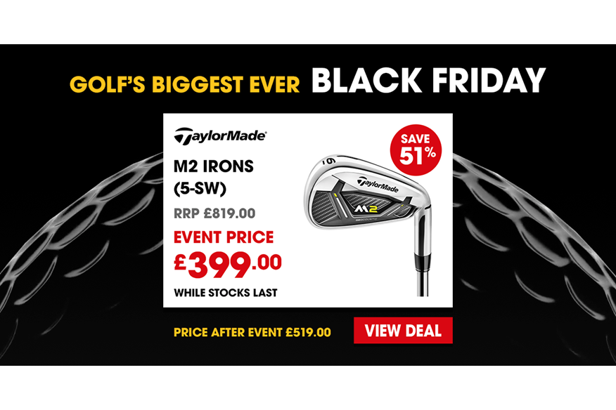 The TaylorMade M2 irons are one of the best Black Friday deals at Clubhouse golf.