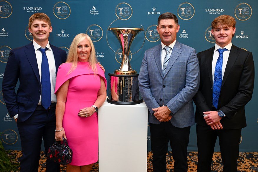 Padraig Harrington and his family at the World Golf Hall of Fame at Pinehurst.