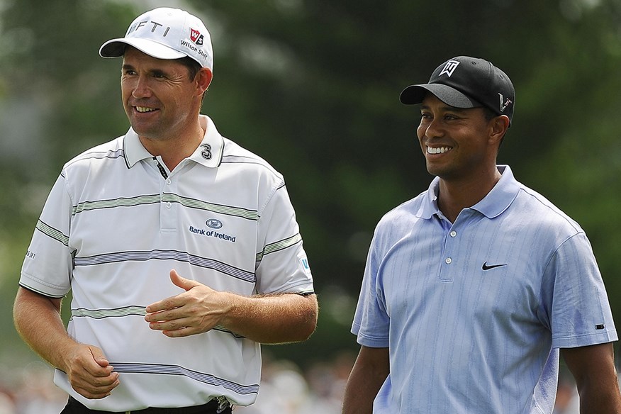 Tiger Woods wants to continue his rivalry with Padraig Harrington on the Champions Tour.