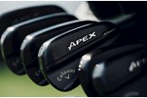 The Callaway Apex TI Fusion irons sat in a golf bag