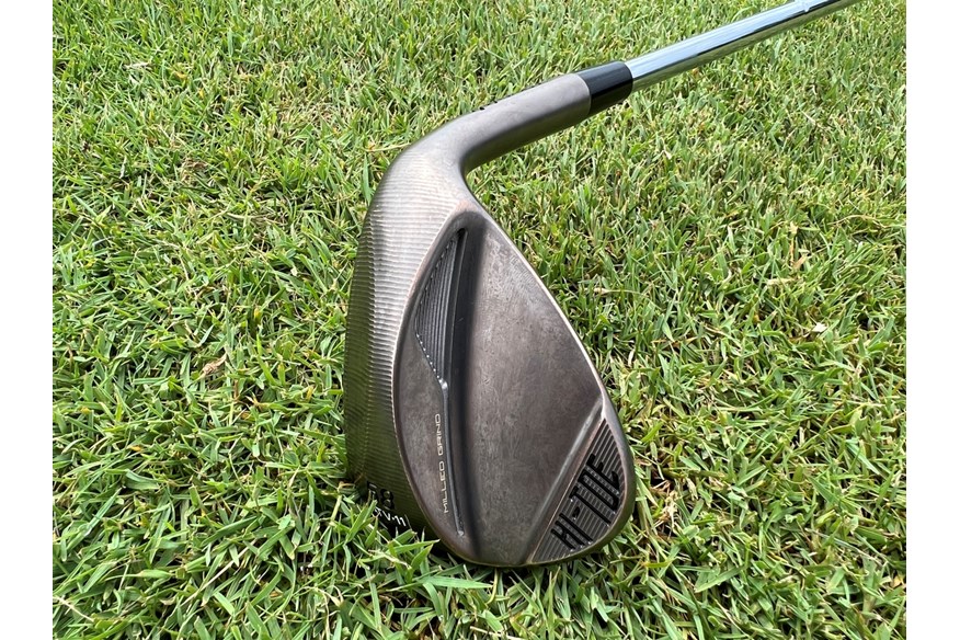 A close up of the heel shaping of the TaylorMade Hi-Toe 4 wedge