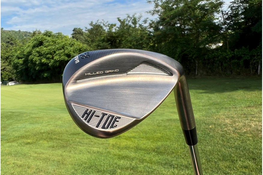 A close up of the shape of the TaylorMade Hi-Toe 4 Wedge  