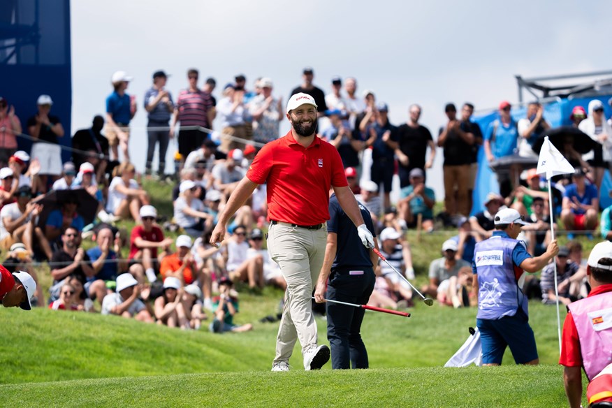 Jon Rahm looked to have wrapped up the gold medal in Paris with nine holes remaining