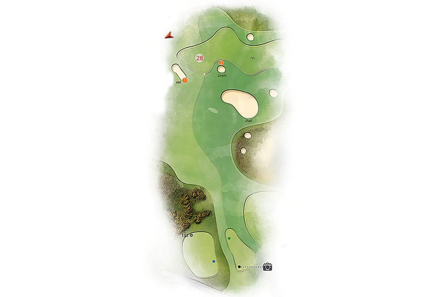 Hole 11 layout at St Andrews, Old Course