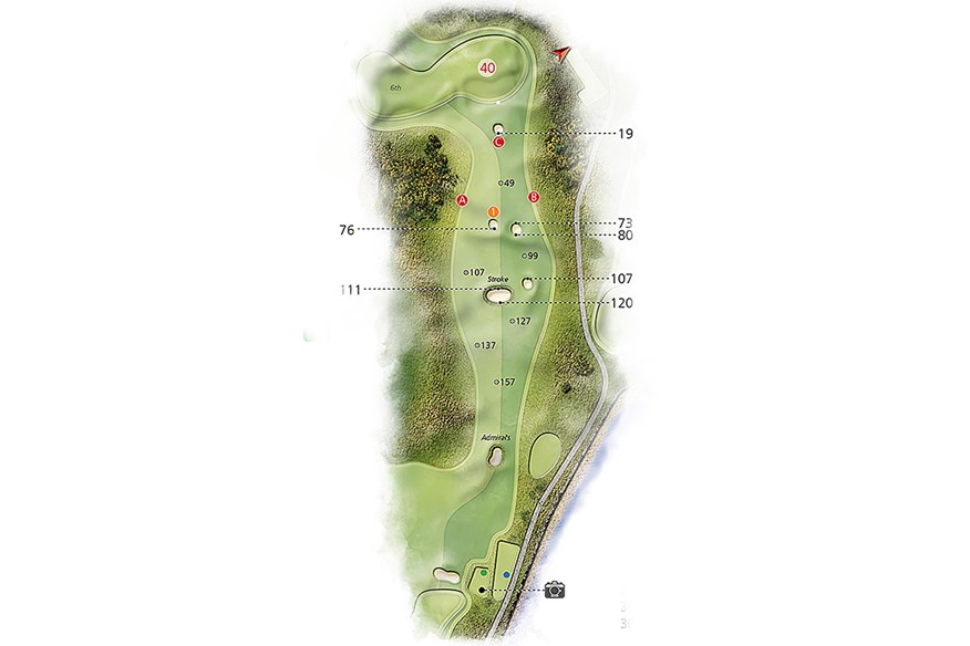 Hole 12 layout at St Andrews, Old Course