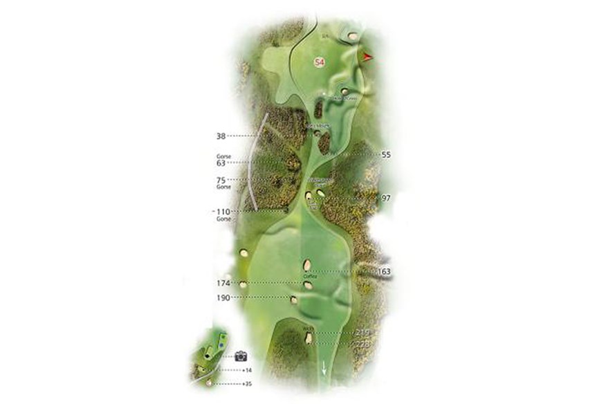 Hole 13 layout at St Andrews, Old Course