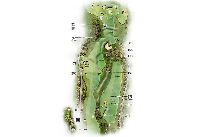 Hole 14 layout at St Andrews, Old Course