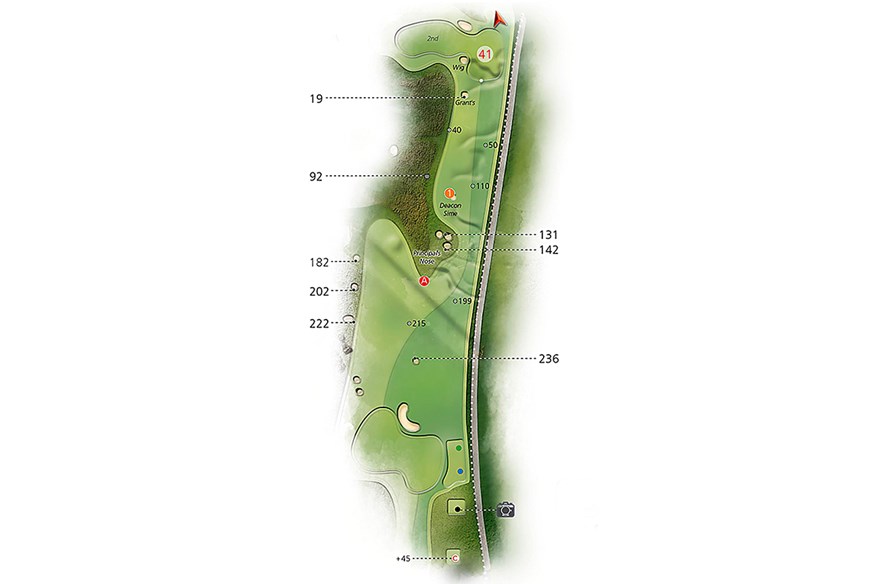 Hole 16 layout at St Andrews, Old Course