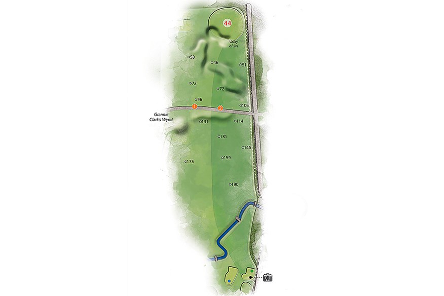 Hole 18 layout at St Andrews, Old Course