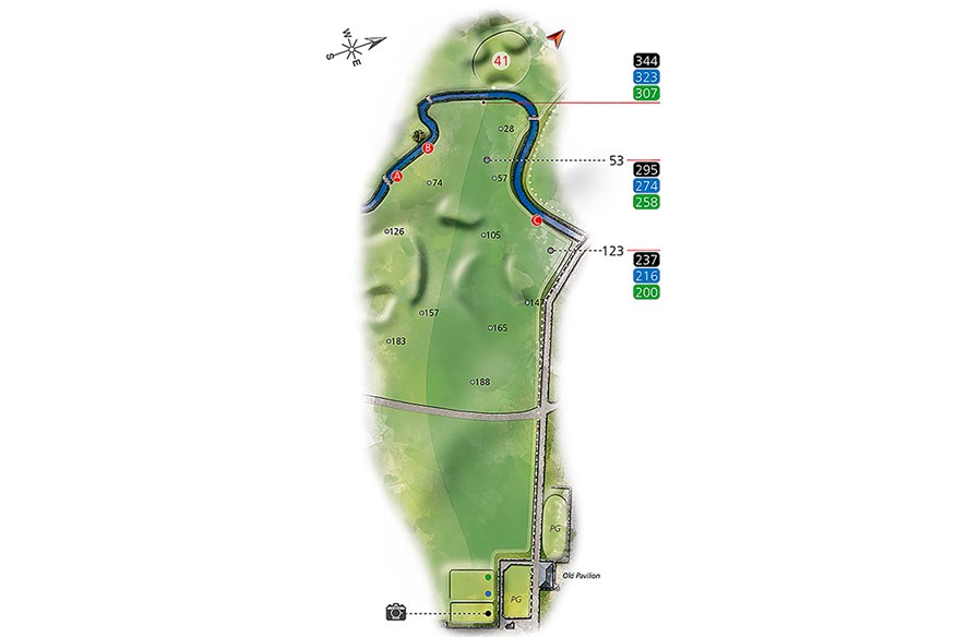 Hole 1 layout at St Andrews, Old Course