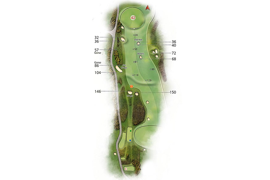 Hole 9 layout at St Andrews, Old Course