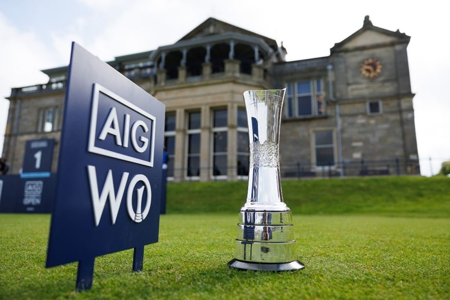 The AIG Women's Open Trophy at the Home of Golf