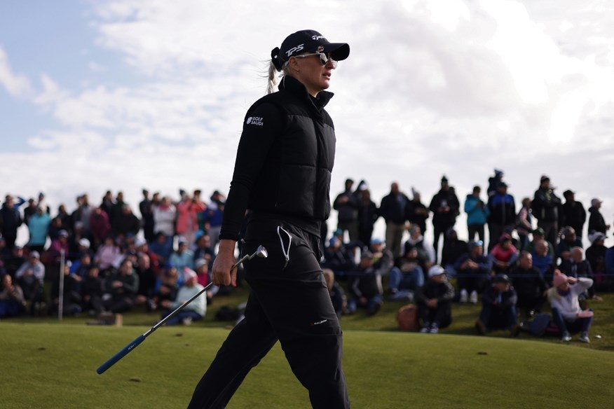 England's Charley Hull leads the AIG Women's Open after day one on 5-under par