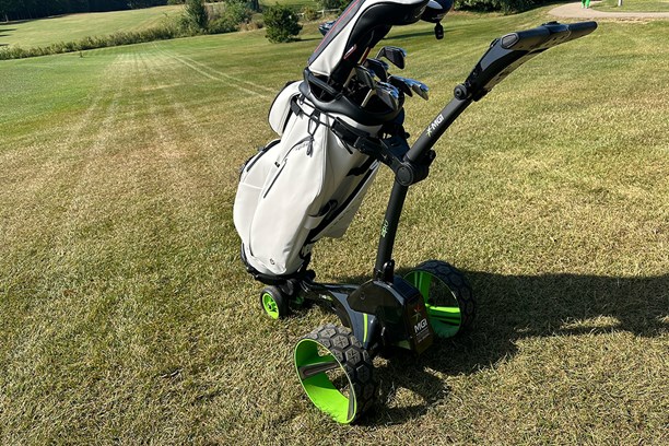 The Zip X5 takes every style of cart bag but not all stand bags