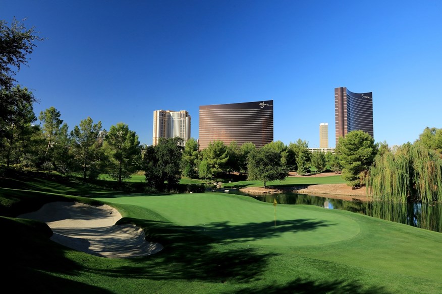 Wynn Golf Club in Las Vegas is right on The Strip