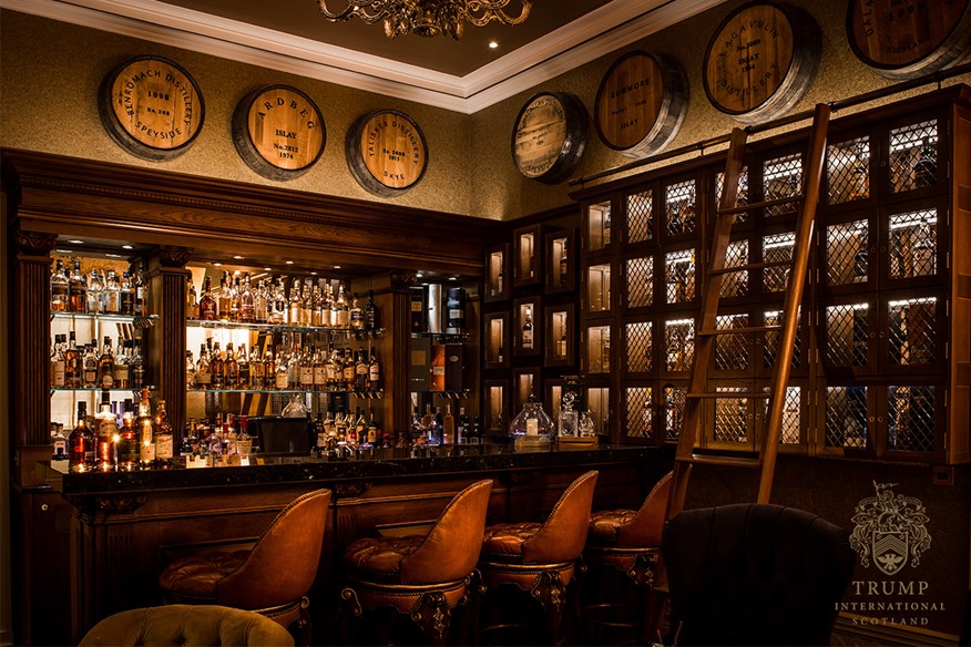 The Clavis bar in MacLeod House contains over 250 Whiskies