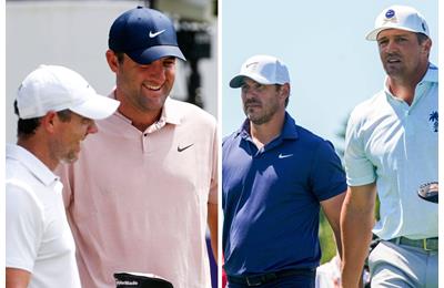 Rory McIlroy and Scottie Scheffler will take on Brooks Koepka and Bryson DeChambeau.