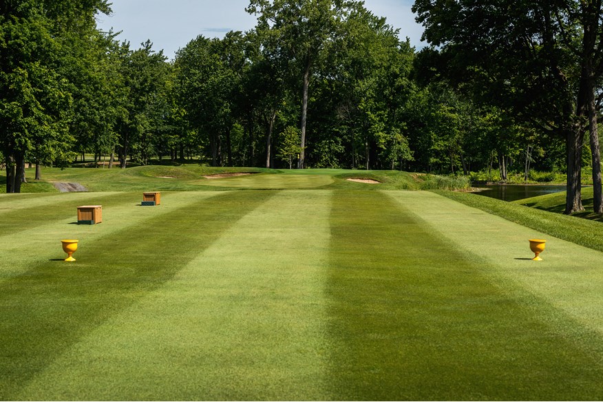 The 17th hole at Royal Montreal for the Presidents Cup