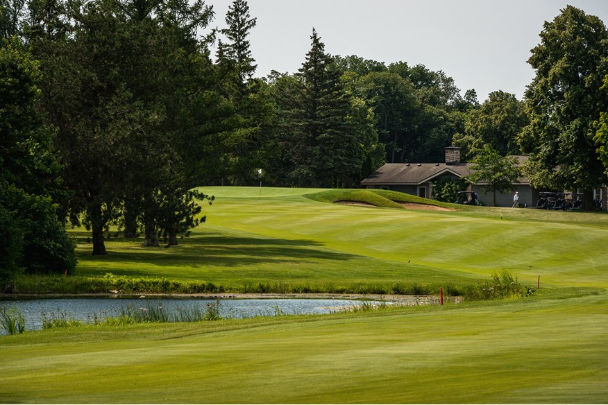 The 18th hole at Presidents Cup course Royal Montreal