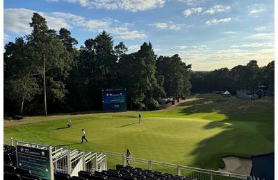 The 14th grandstand at the BMW PGA Championship at Wentworth