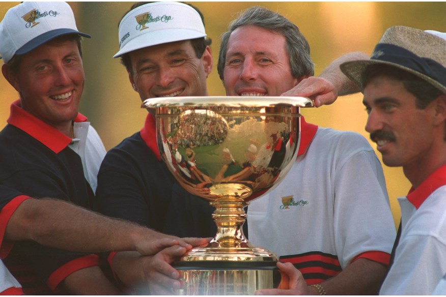 The USA won the inaugural Presidents Cup 20-12 in Virginia.