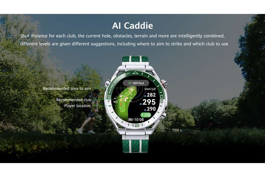 The Huawei Watch Ultimate has an AI Caddie feature