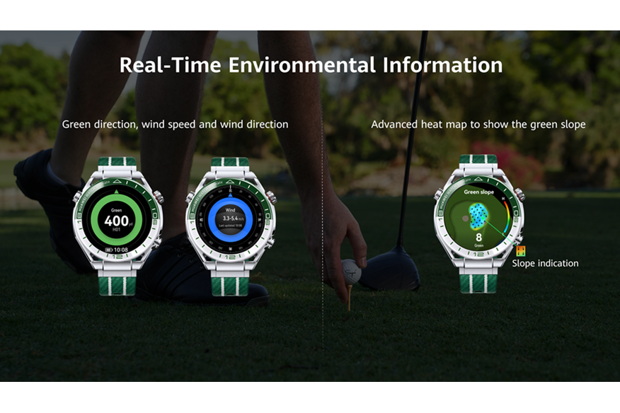 The Huawei watch looks like a great golf accessory for the course