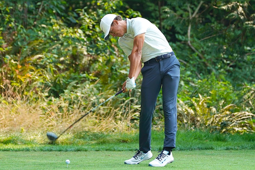 Cameron Champ leads the PGA Tour in driving distance and strokes gained.