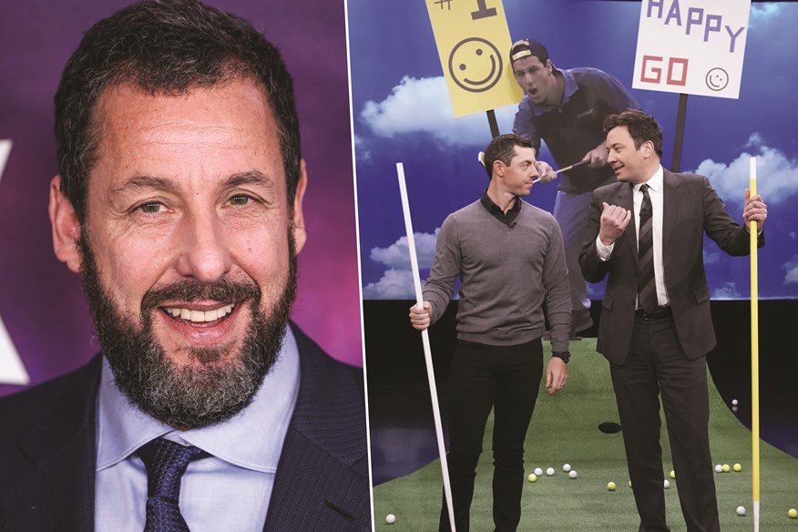 Rory McIlroy, pictured doing a Happy Gilmore putting challenge with Jimmy Fallon, could appear in Happy Gilmore 2, where Adam Sandler will reprise his role.