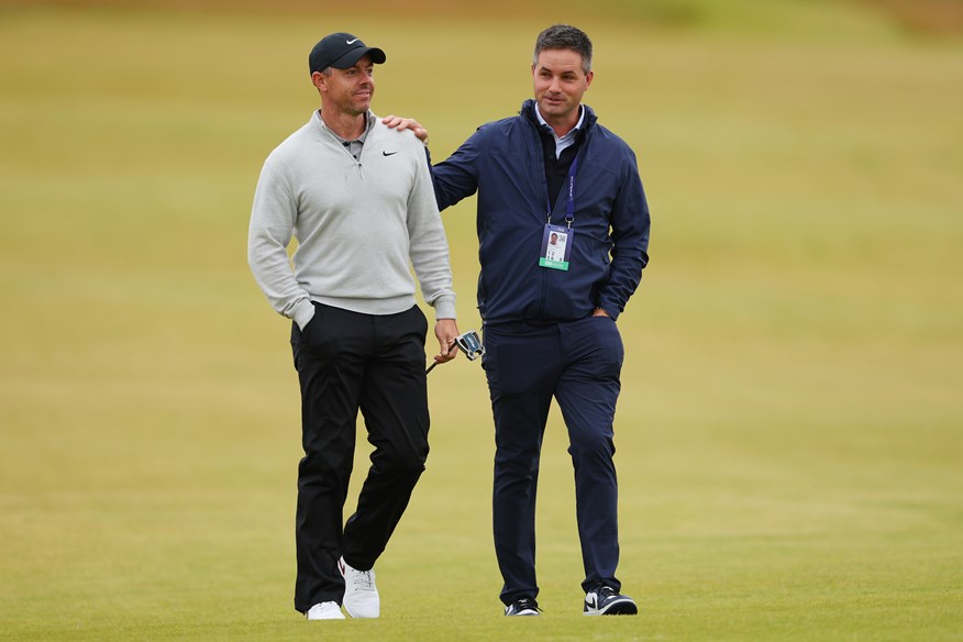 Rory McIlroy and manager Sean O'Flaherty.