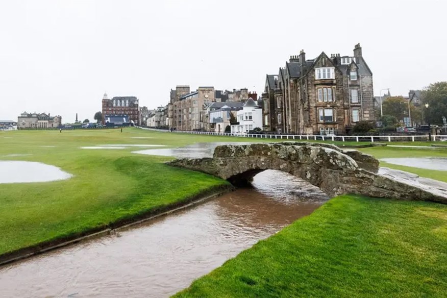 St Andrews was waterlogged at the 2023 Alfred Dunhill Links Championship