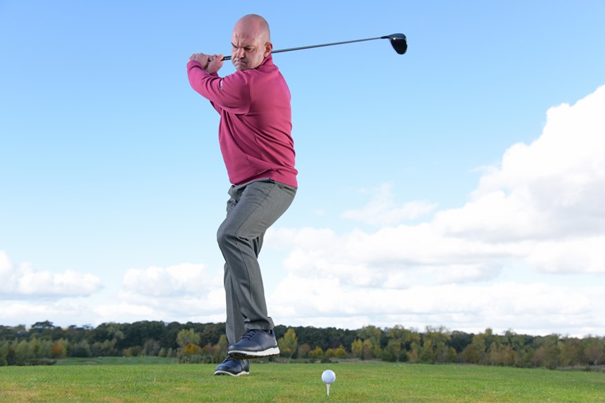 Learning to transfer pressure is key to a powerful golf swing.