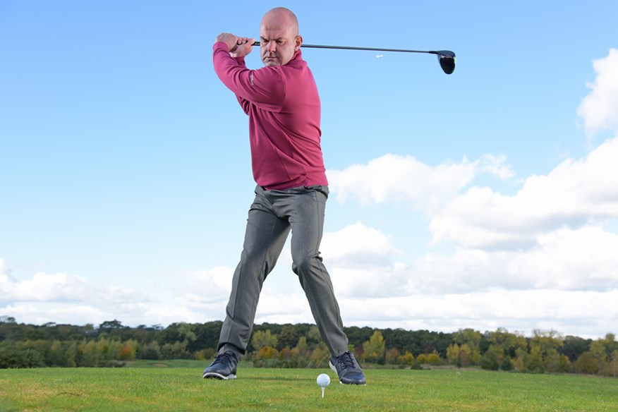 Lifting your lead heel in the backswing can help you generate more power in your golf swing.