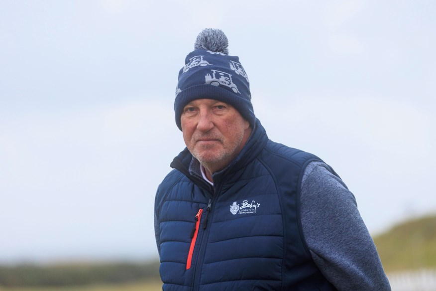 Former England cricketer Ian Botham on the putting green at Kingsbarns Golf Links, before a practice round ahead of the Dunhill Links Championship 