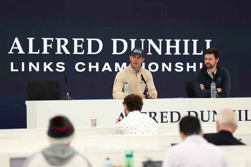 Billy Horschel addresses the media ahead of the Alfred Dunhill Links Championship.