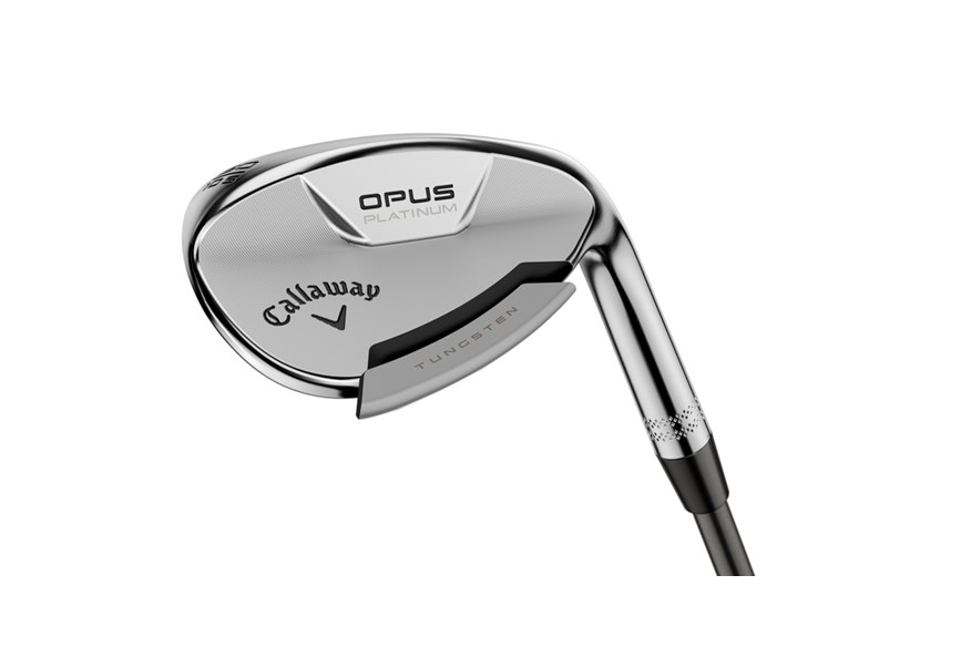 A graphic to show the 17g of tungsten positioned in the top edge of the Callaway Opus Platinum Wedge