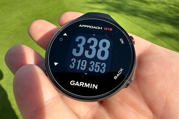 Garmin's Approach G12 GPS has big numbers mode for convenience