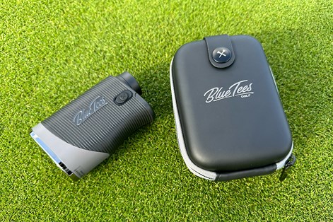 The Blue Tees Series 3 Max E Laser and its carry case