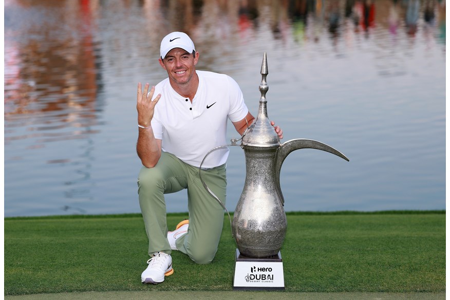 Rory McIlroy won his fourth Dubai Desert Classic at the start of 2024.